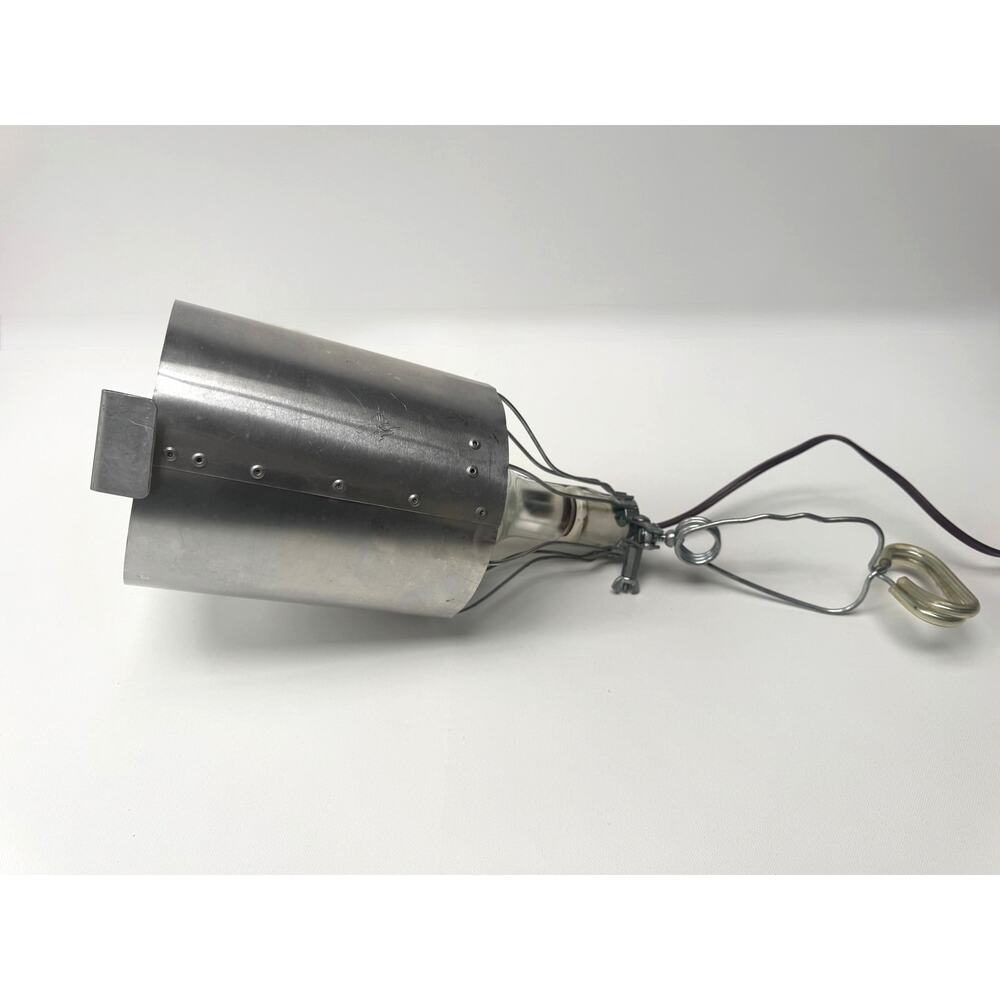 Vintage Industrial Aluminum Spotlight Clamp Lamp Mid Century Task Light